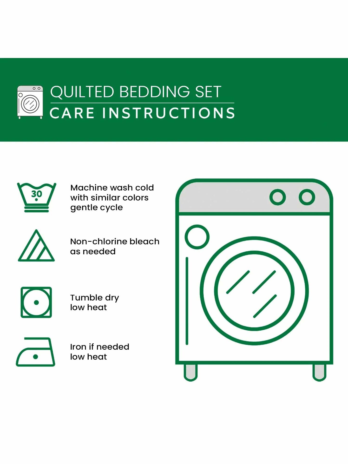Coastal palm trees 3-Piece Quilted Bedding Set