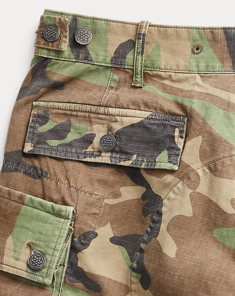 Camo Ripstop Cargo Short Woodland Camo