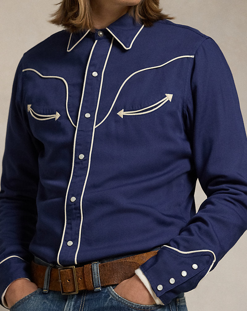 Naiomi Glasses Western Shirt Newport Navy
