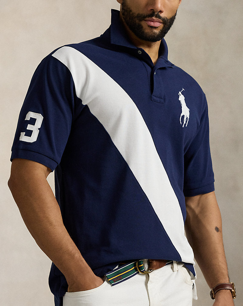 Big Pony Mesh Polo Shirt Newport Navy/White