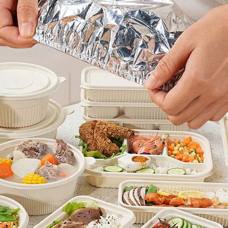 🏠Reusable Aluminum Foil Food Covers
