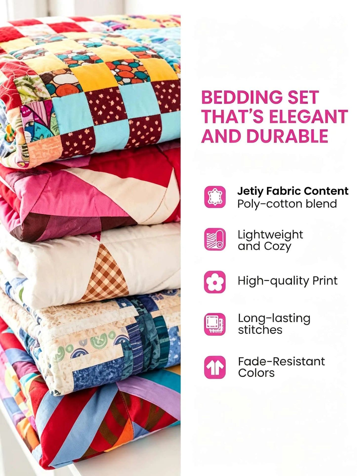 Wizarding Castle Night Sky 3‐Piece Quilted Bedding Set