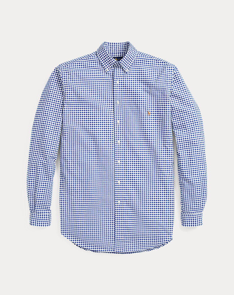 Gingham Oxford Shirt Blue/White Gingham