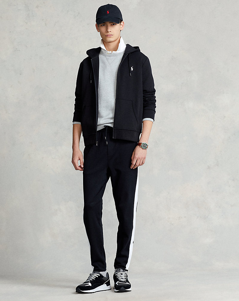 Double-Knit Full-Zip Hoodie Black
