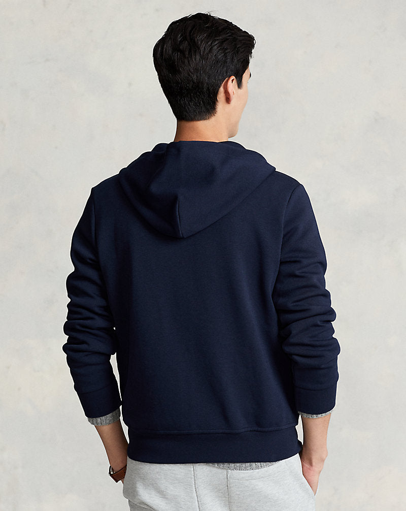 Double-Knit Full-Zip Hoodie Aviator Navy