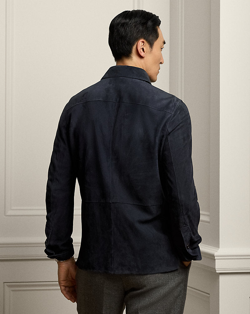 Suede Overshirt Classic Chairman Navy