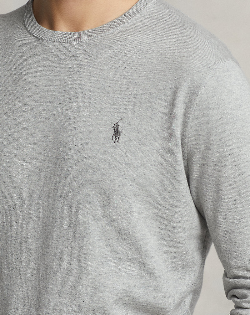 Slim Fit Cotton Sweater Andover Heather