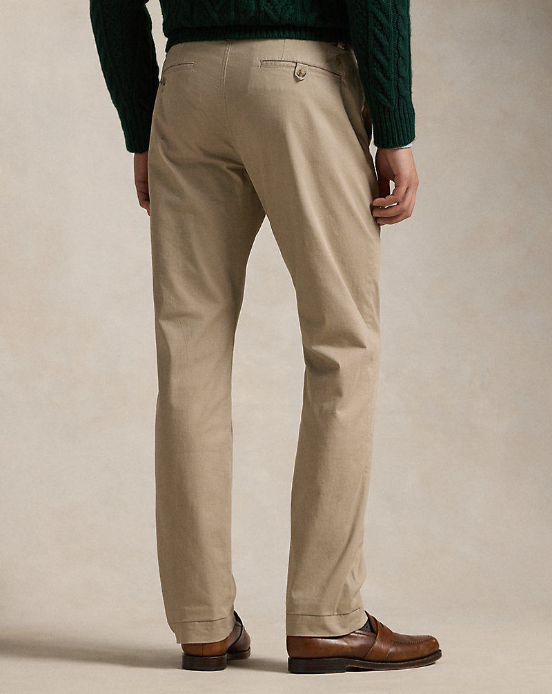 Stretch Straight Fit Chino Trouser Khaki Tan