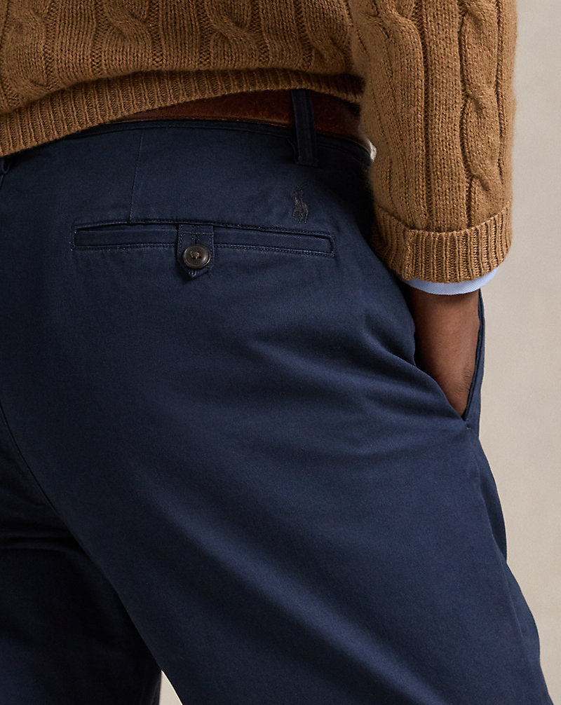 Stretch Straight Fit Chino Trouser Nautical Ink