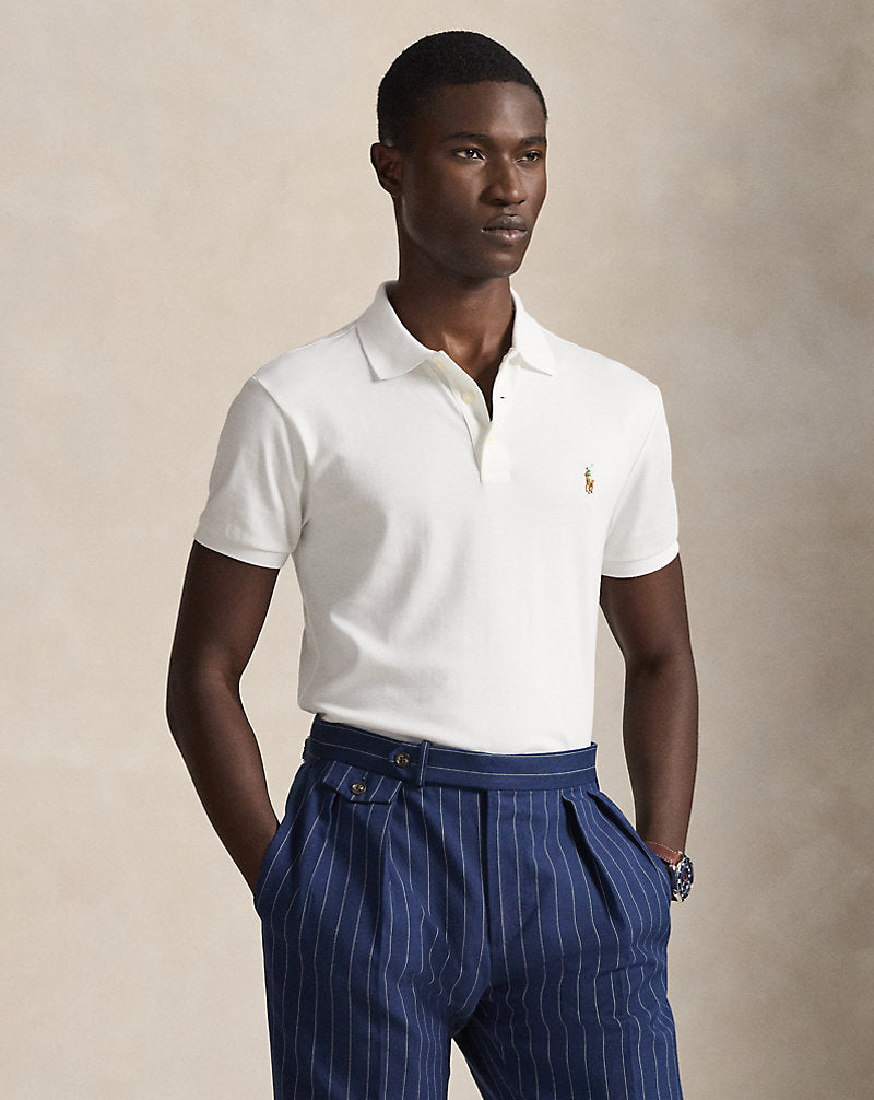 Slim Fit Soft-Touch Polo Shirt White