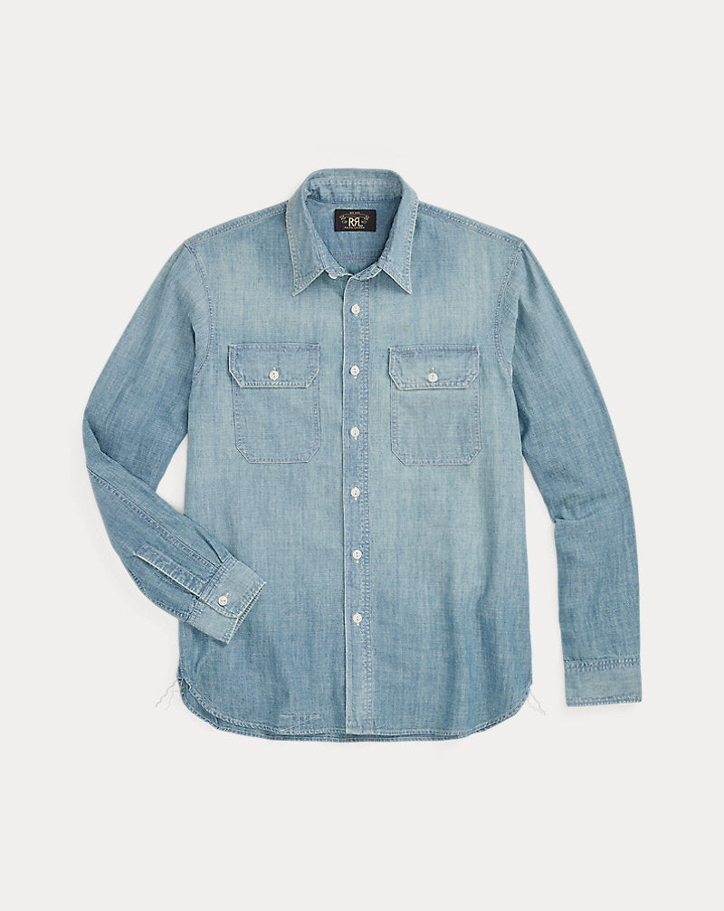 Indigo Chambray Workshirt Medium Wash