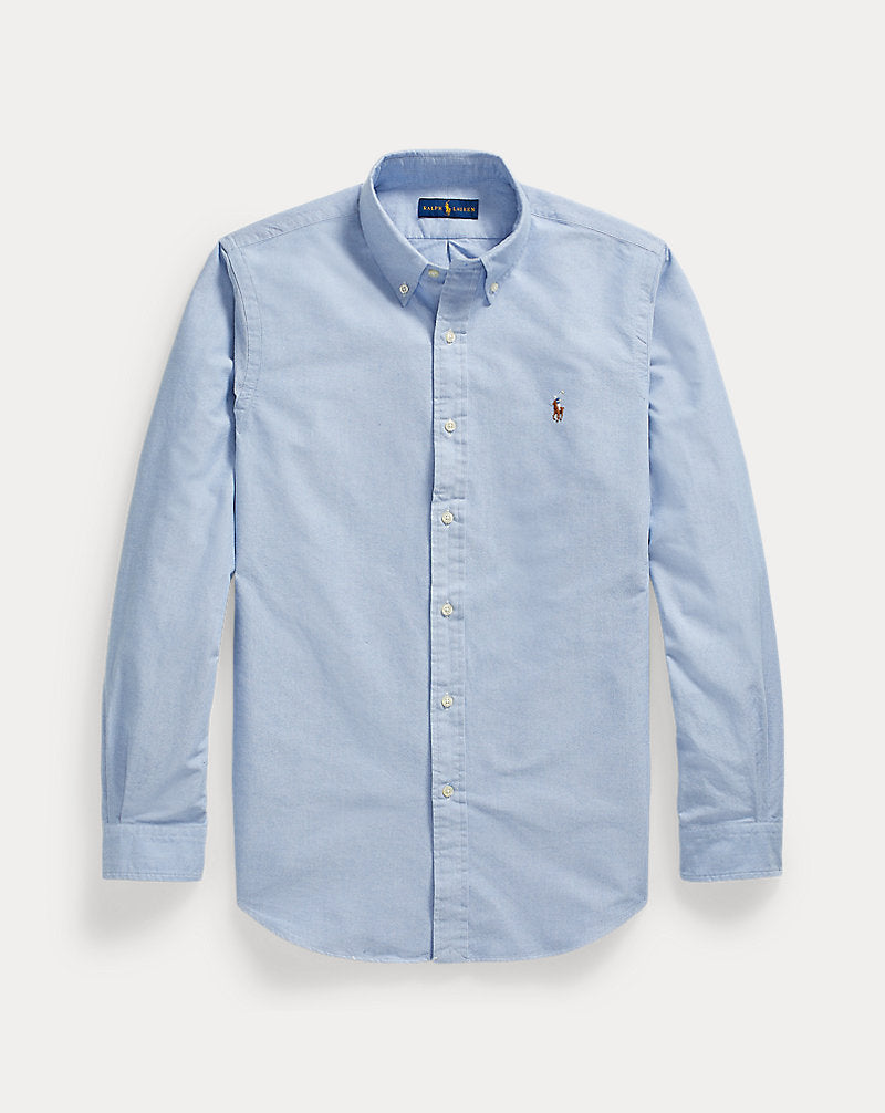 Custom Fit Oxford Shirt Blue
