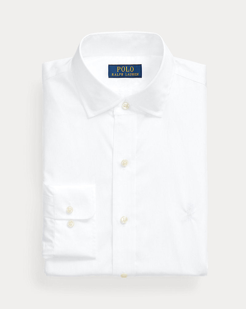 Custom Fit Poplin Shirt White