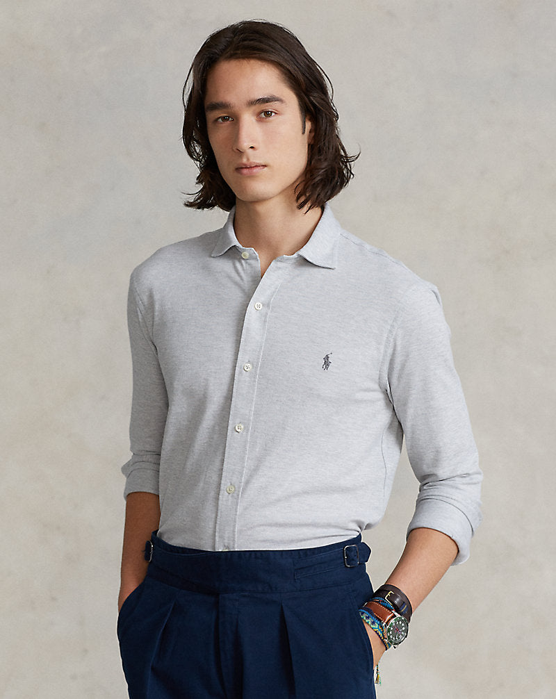 Knit Oxford Shirt Andover Heather