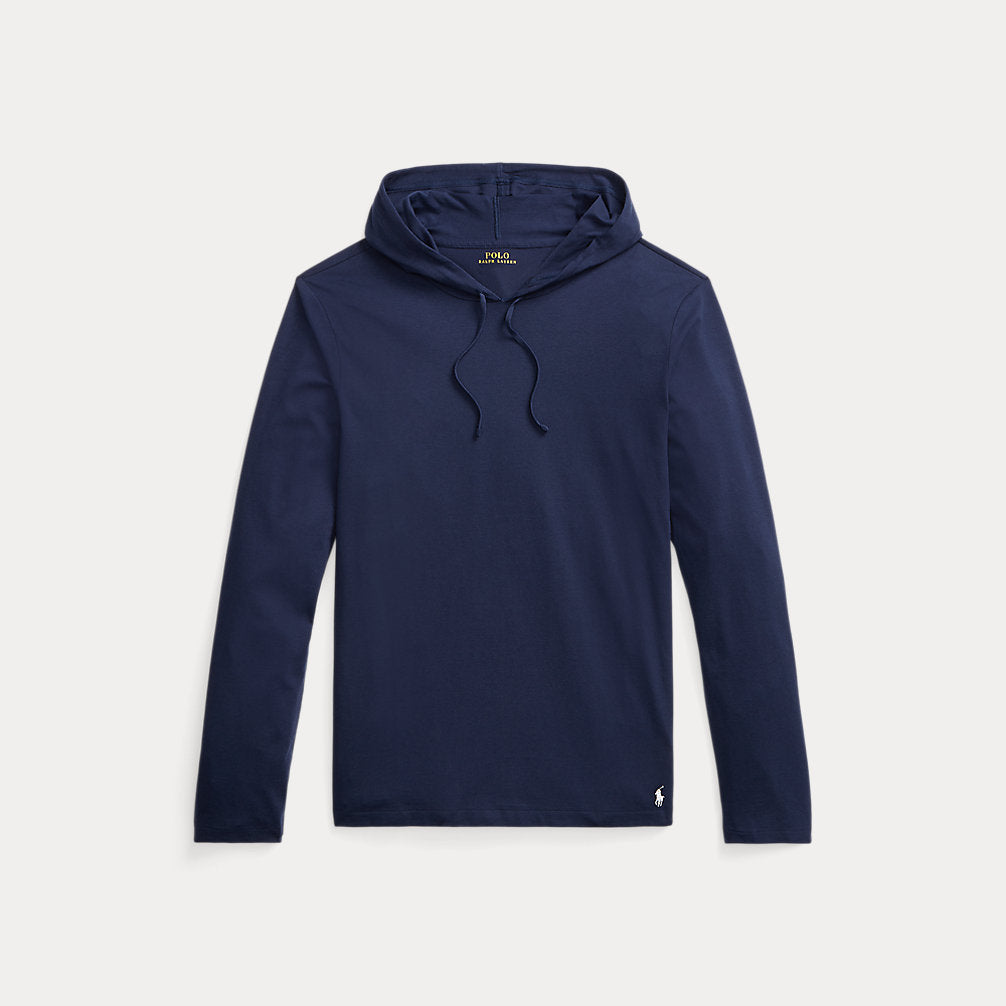 Cotton Jersey Sleep Hoodie Cruise Navy