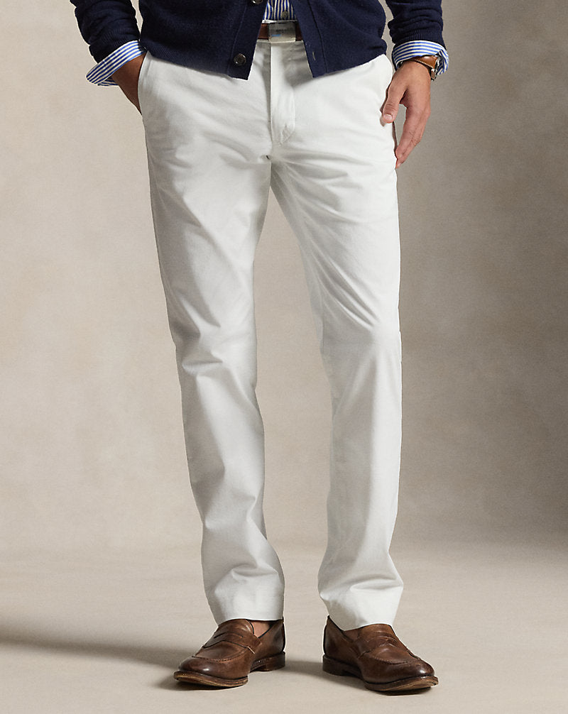 Stretch Slim Fit Chino Trouser Deckwash White