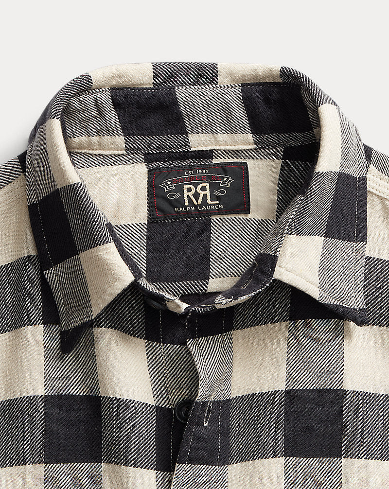 Buffalo Check Twill Workshirt 413 Black/Cream
