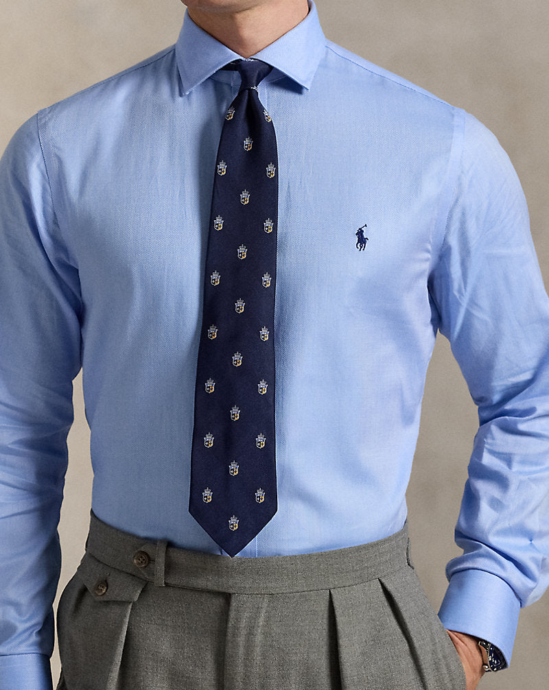 Slim Fit Poplin Shirt Blue