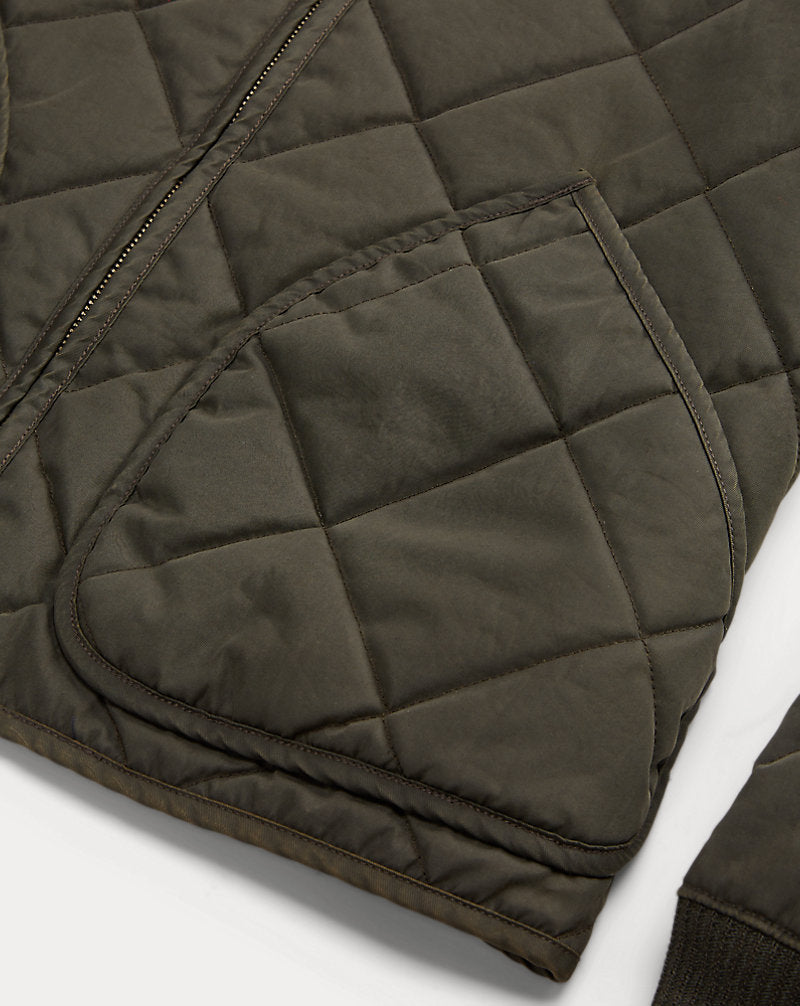 Quilted Twill Jacket Vintage Black