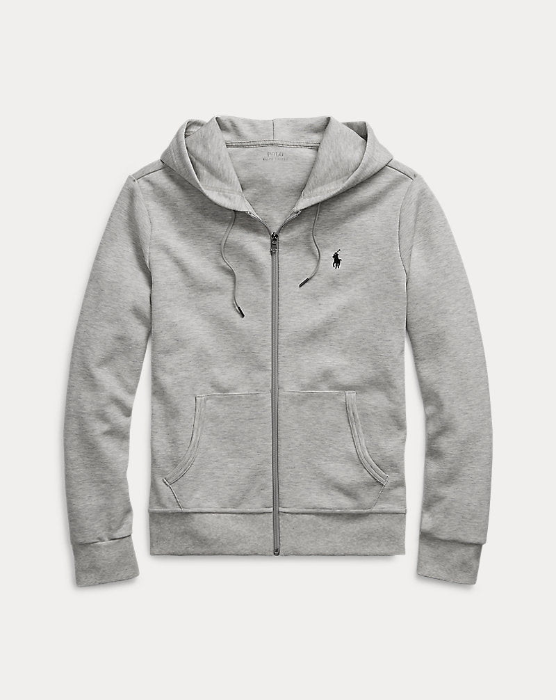 Double-Knit Full-Zip Hoodie Light Sport Heather