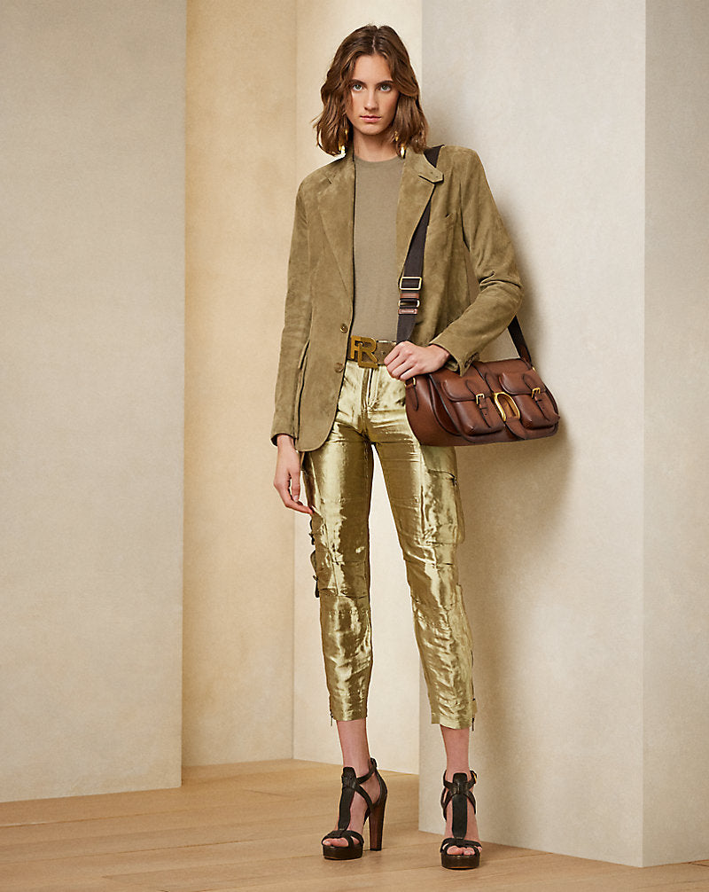 Preston Lamb-Suede Jacket Lichen Green