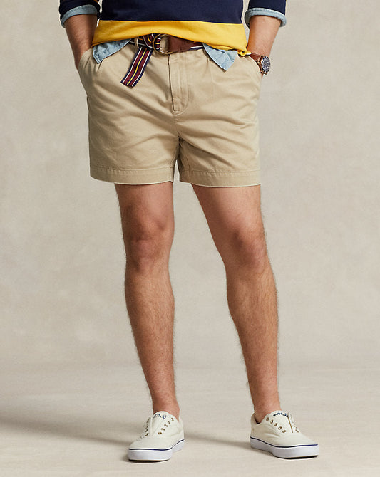 12.5 cm Cormac Relaxed Fit Pleated Short Khaki