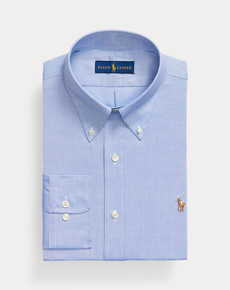 Custom Fit Oxford Shirt True Blue/White