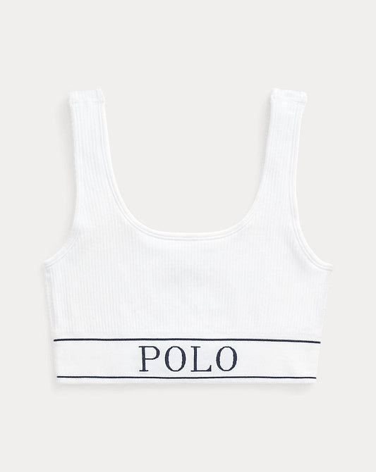 Seamless Cropped Scoopneck Tank White Cloud