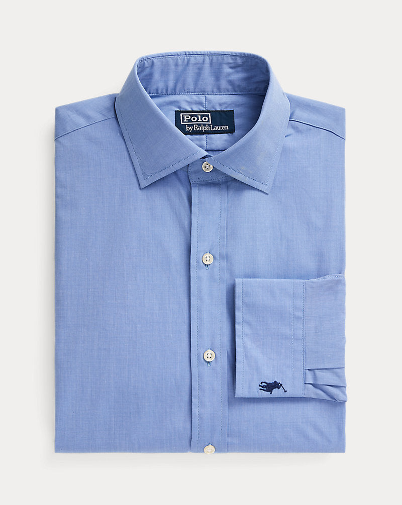 Regent Custom Fit End-on-End Shirt Blue