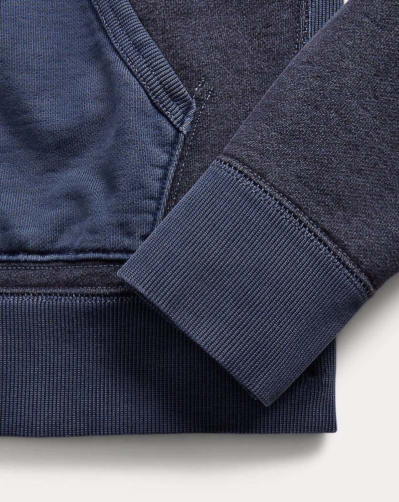 French Terry Hoodie Navy Multi