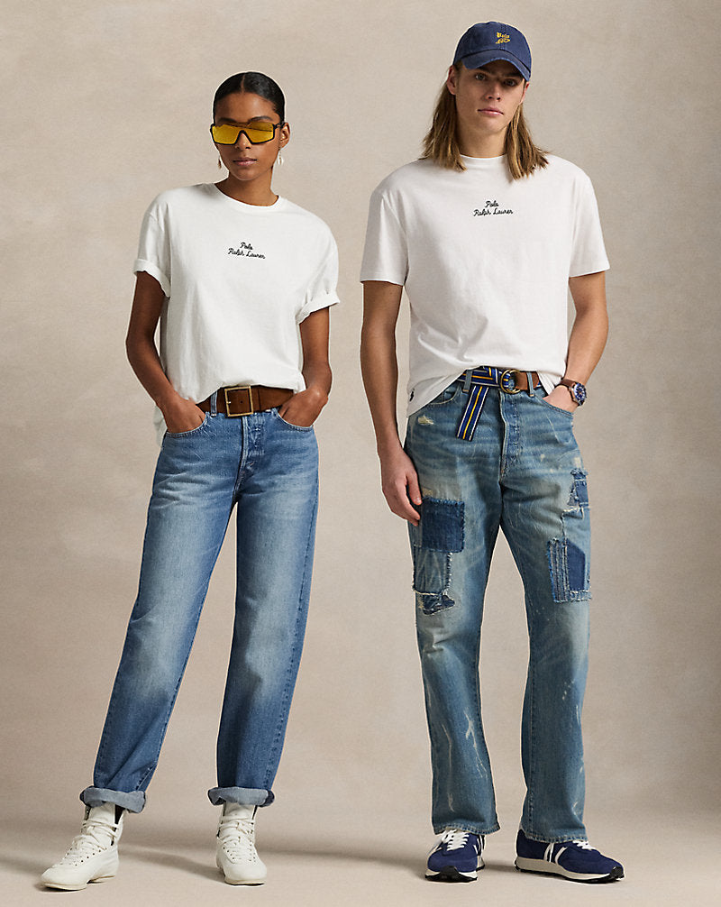 Classic Fit Logo Jersey T-Shirt White
