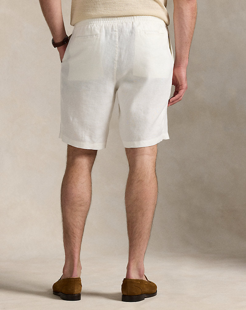 Polo Prepster Linen Short Deckwash White