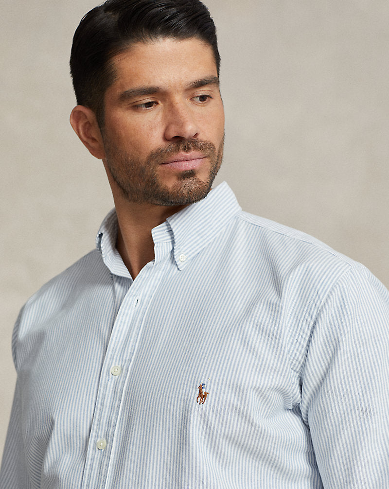 Striped Oxford Shirt Blue