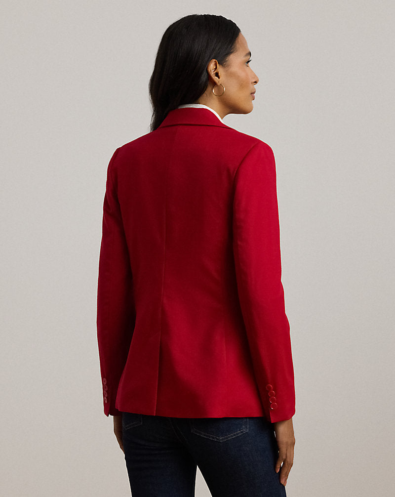 Wool Flannel Blazer Festive Red