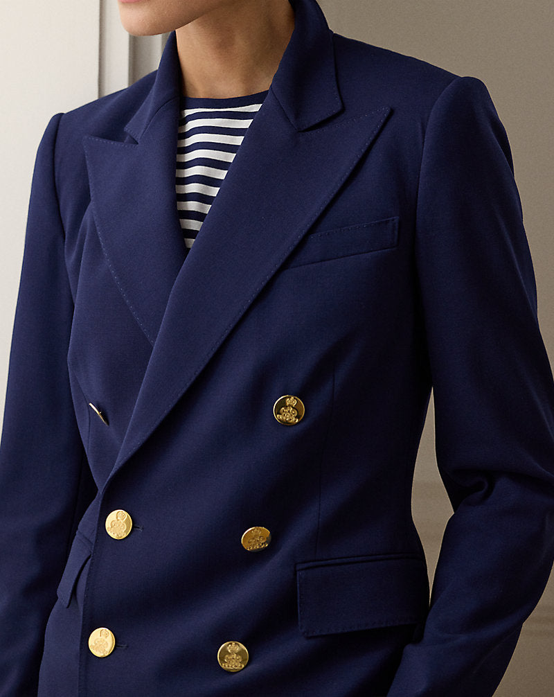 Camden Wool Crepe Jacket Lux Navy