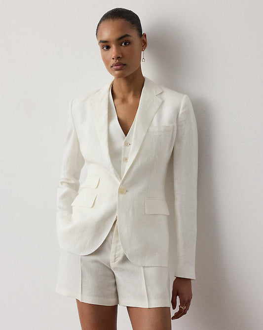 Parker Linen Jacket Cream