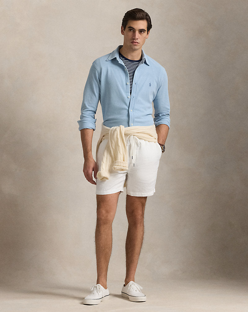 Featherweight Mesh Shirt Light Indigo
