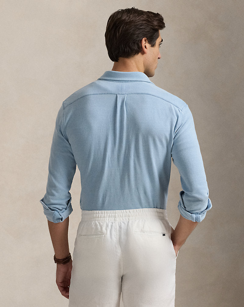 Featherweight Mesh Shirt Light Indigo
