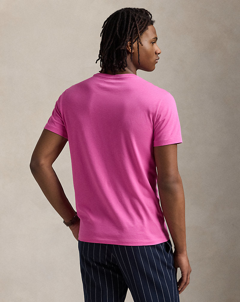 Custom Slim Fit Jersey Crewneck T-Shirt Peony