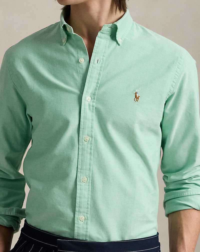 Slim Fit Oxford Shirt Summer Emerald