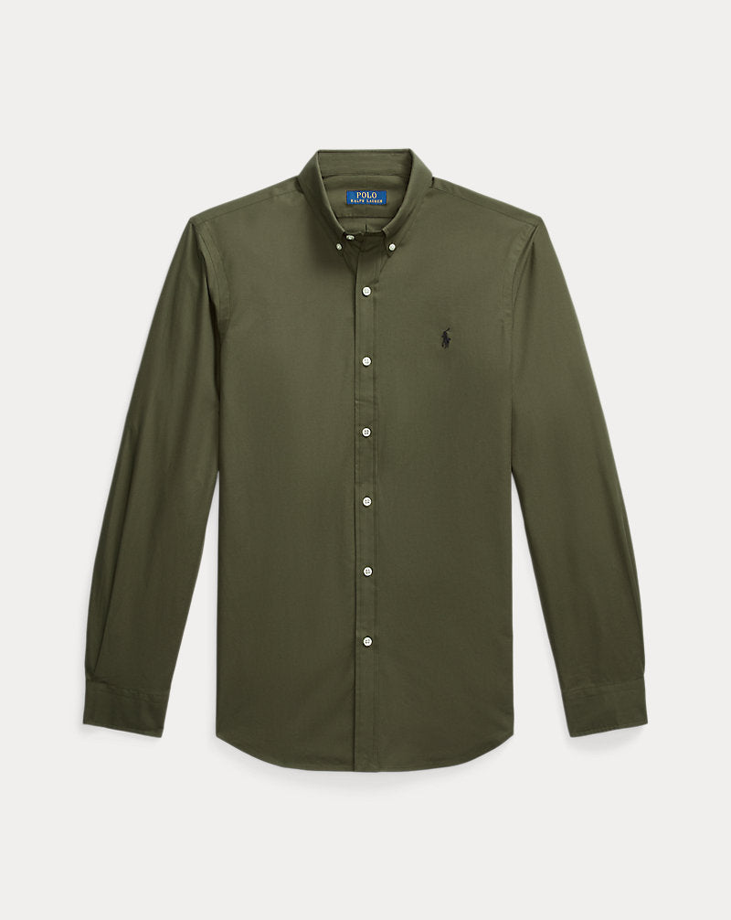 Slim Fit Stretch Poplin Shirt Armadillo