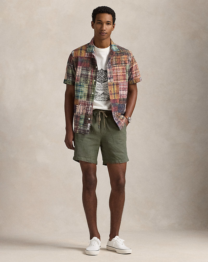 15.2-cm Polo Prepster Linen Short New Olive