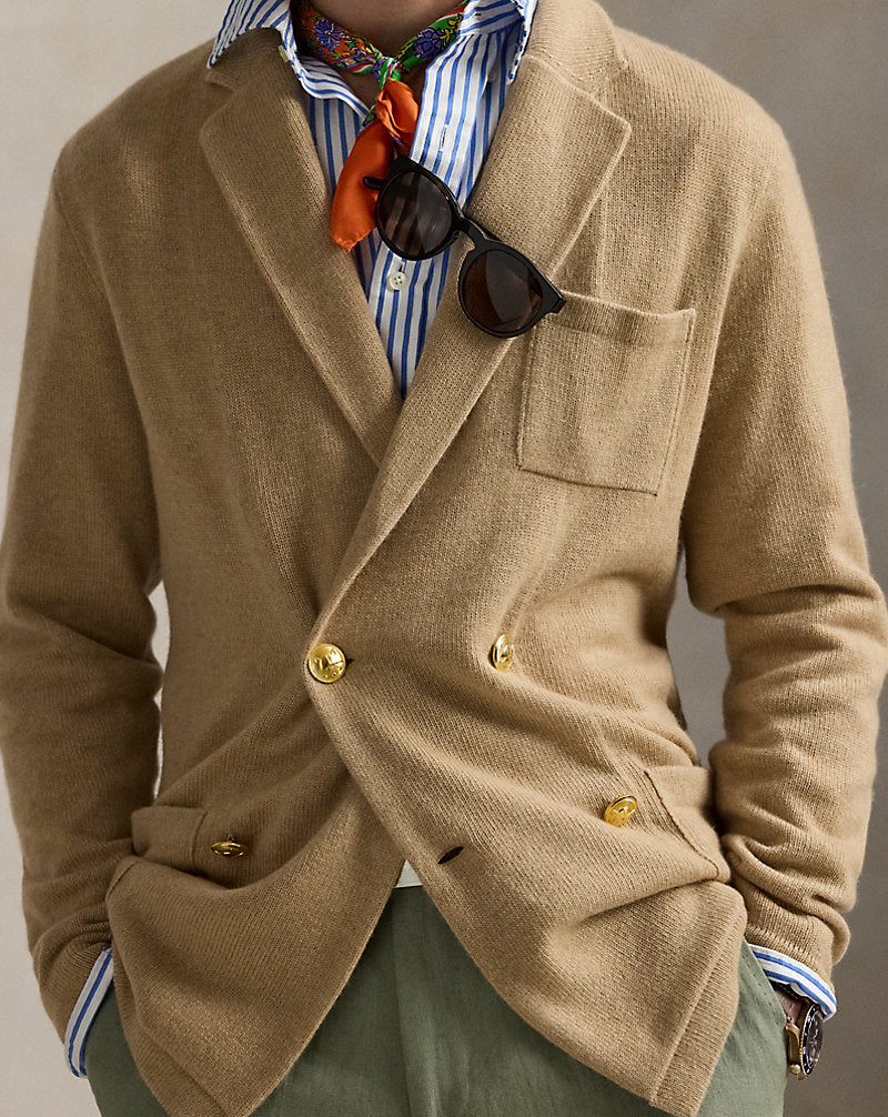 Cashmere Blazer Cardigan Dune Melange