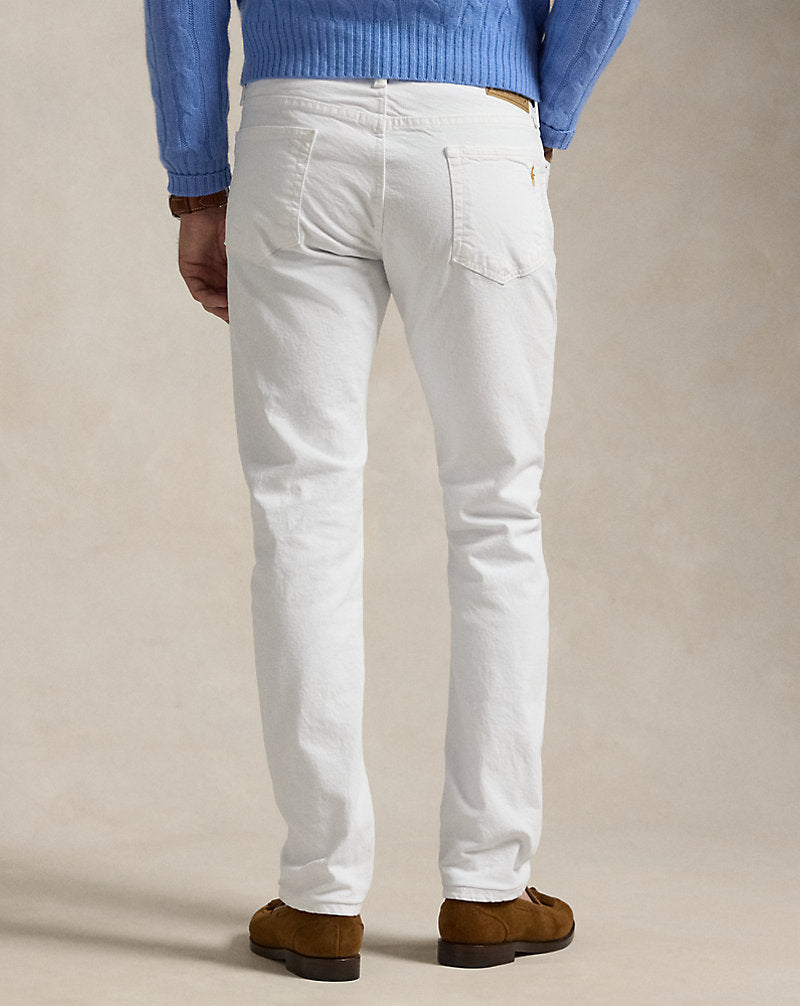 Sullivan Slim Polo Pony Stretch Jean Hdn White
