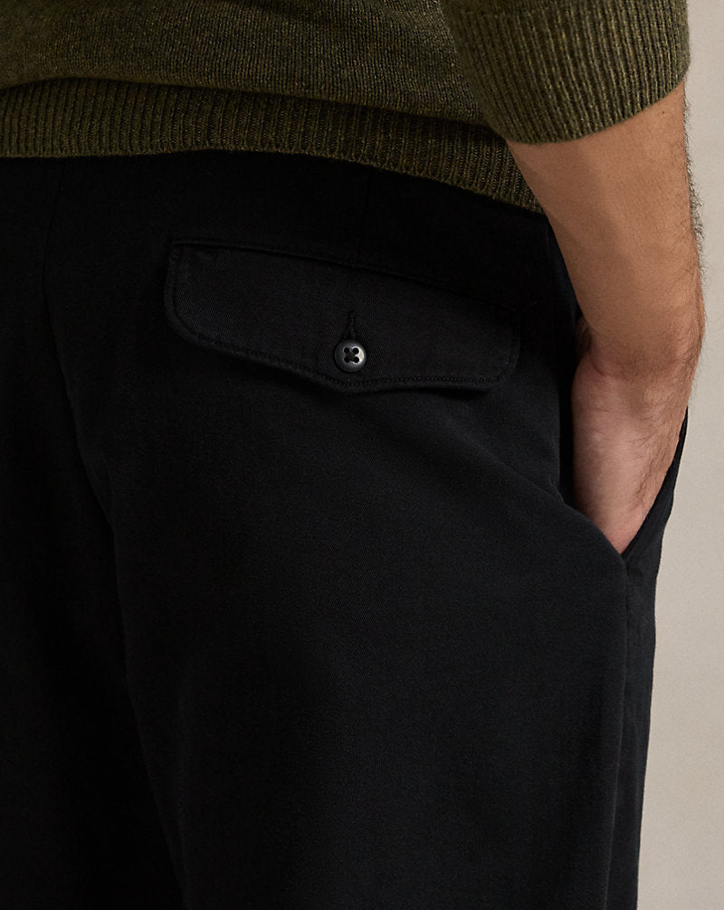 Salinger Straight Fit Chino Trouser Polo Black