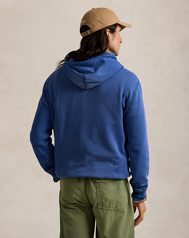 Polo Bear Garment-Dyed Fleece Hoodie Nw Iris Blu Sw Explr