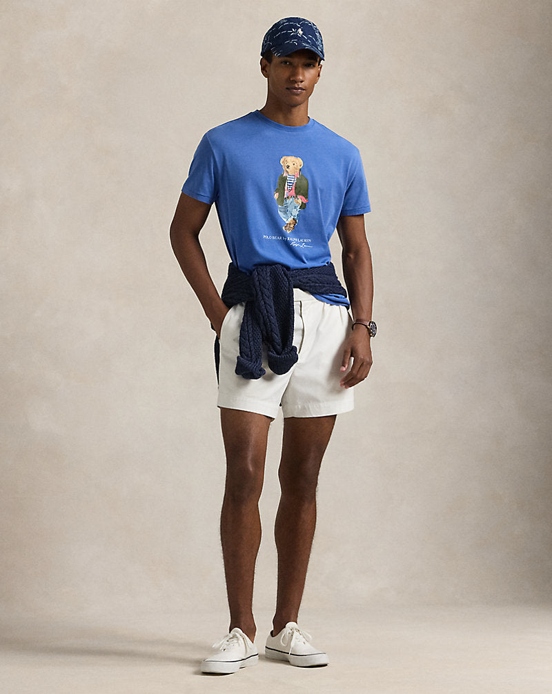 Classic Fit Polo Bear Jersey T-Shirt Nw Iris Blu Sw Explr