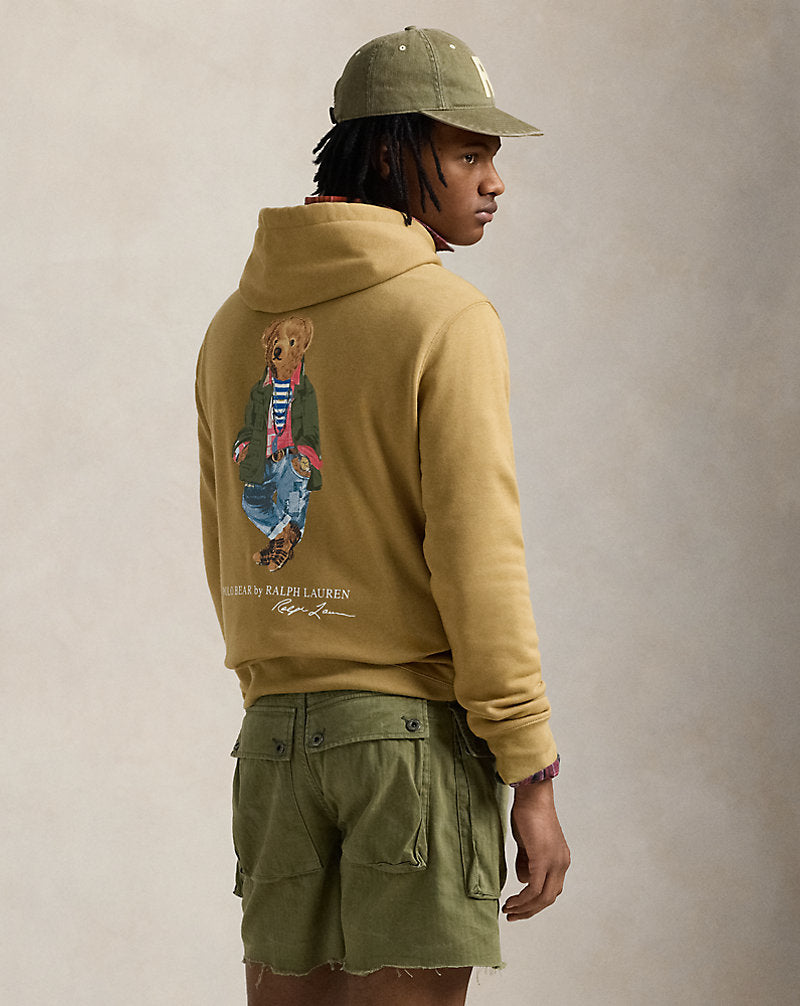 Polo Bear Fleece Hoodie Camel Explorer Bear
