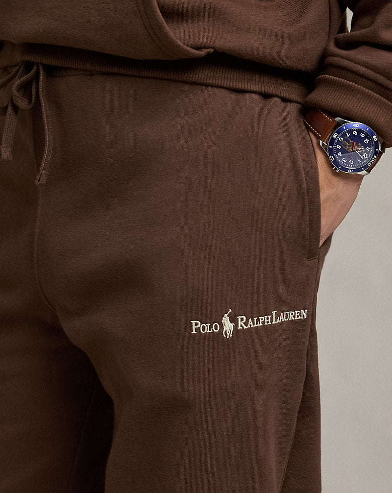 Relaxed Fit Logo Fleece Jogging Bottoms Chocolate Mousse
