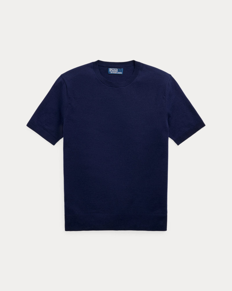 Cotton Short-Sleeve Jumper Bright Navy